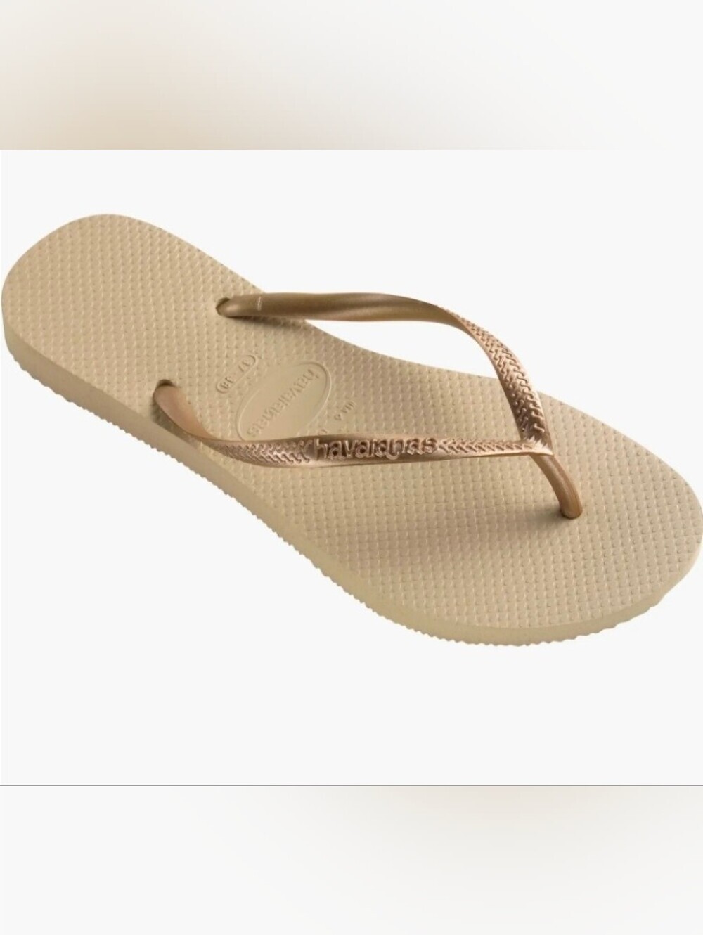 Havaianas Slim Metallic Sandals, Size 39-40